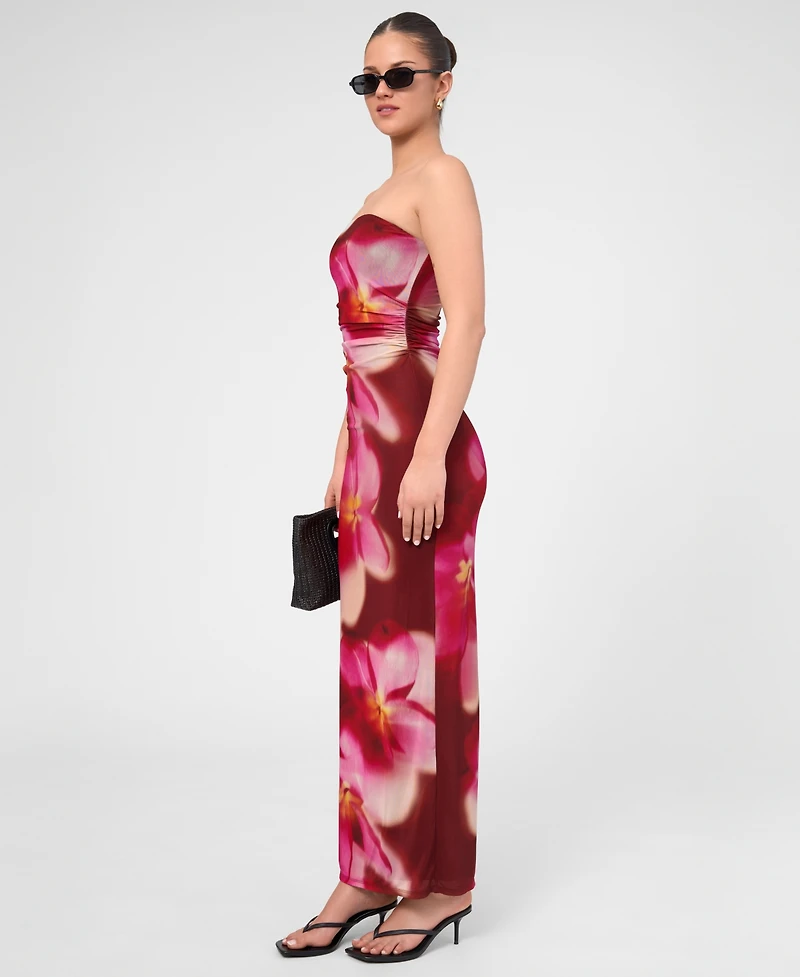 Rachel Roy Women's Isola Mesh Strapless Maxi Dress