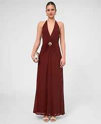 Rachel Roy Women's Sabella Sleeveless Mesh Maxi Dress