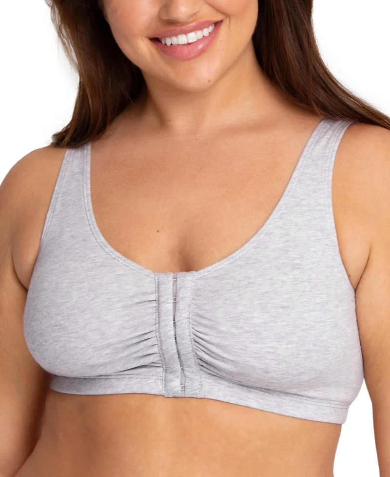 Fruit of the Loom Women's 3-Pack Beyond Soft Front Closure Cotton Bra