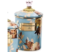 MacKenzie-Childs Wild Rose Slate 48 oz. Medium Canister