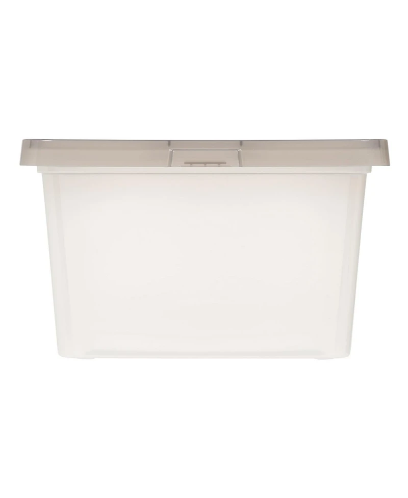 Iris Usa 14.5 Quart Snap Top Plastic Storage Box, 6 Pack