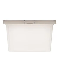 Iris Usa 14.5 Quart Snap Top Plastic Storage Box, 6 Pack