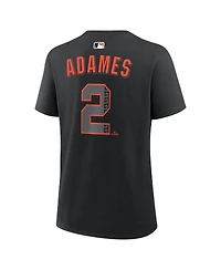 Nike Women's Willy Adames Black San Francisco Giants Alternate Name Number T-Shirt