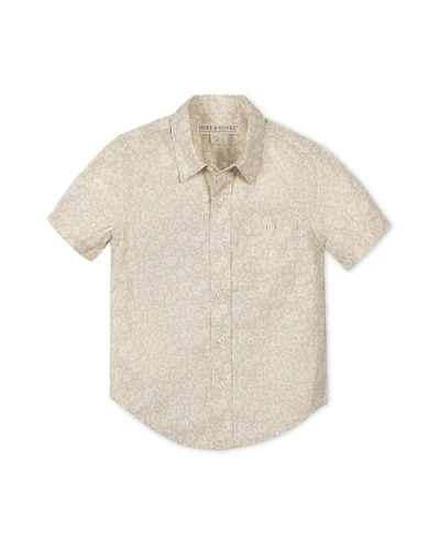 Hope & Henry Boys Linen Short Sleeve Shirt