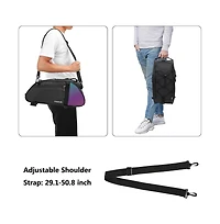 Aoligeijs Waterproof Bike Rack Bag with Reflective Tail, Bicycle Rear Seat Trunk Storage with Shoulder Strap for Commuting Travel Cycling