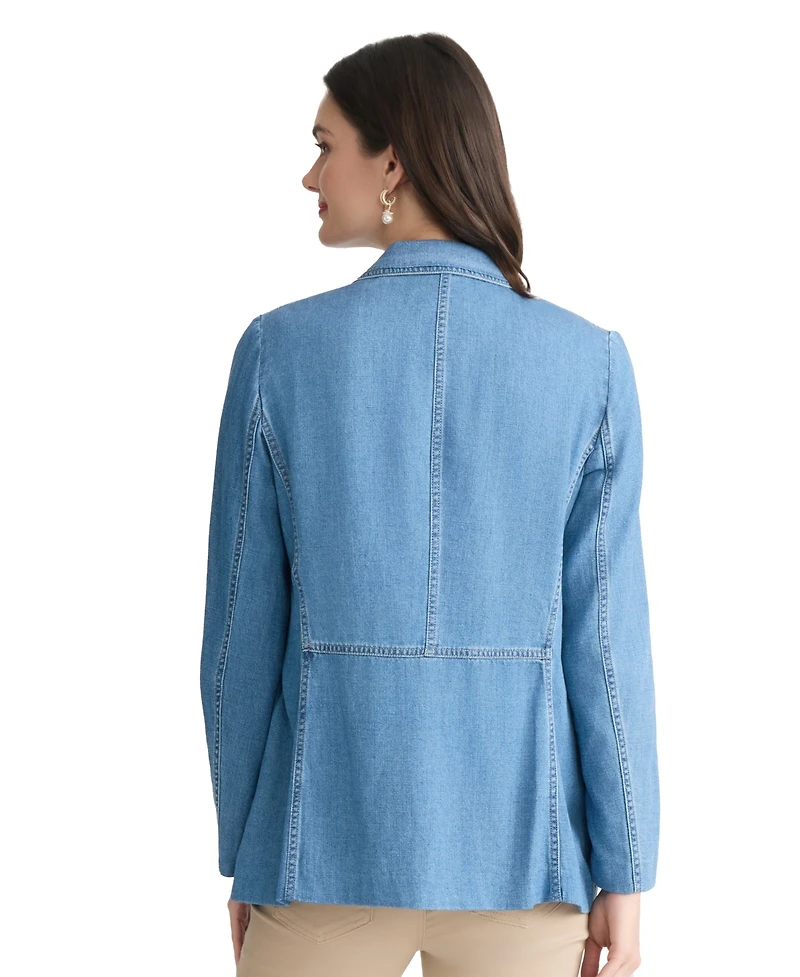 Jones New York Women's Faux Double Breasted Blazer