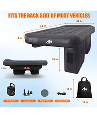 Ayamaya Car Air Mattress for Back Seat with Rechargeable Pump, Comfortable Travel Bed for Suv and Sedan Trips