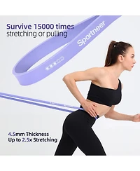 Sportneer 5 Level Resistance Training Pull Up Bands Set with Handles and Door Anchor