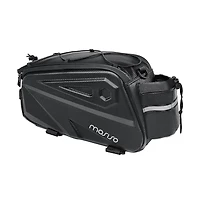 Aoligeijs Bike Rear Rack Bag 14L Waterproof Trunk with Shoulder Strap, Eva Cycling Storage Pouch for Commuting, Travel and Outdoor Use
