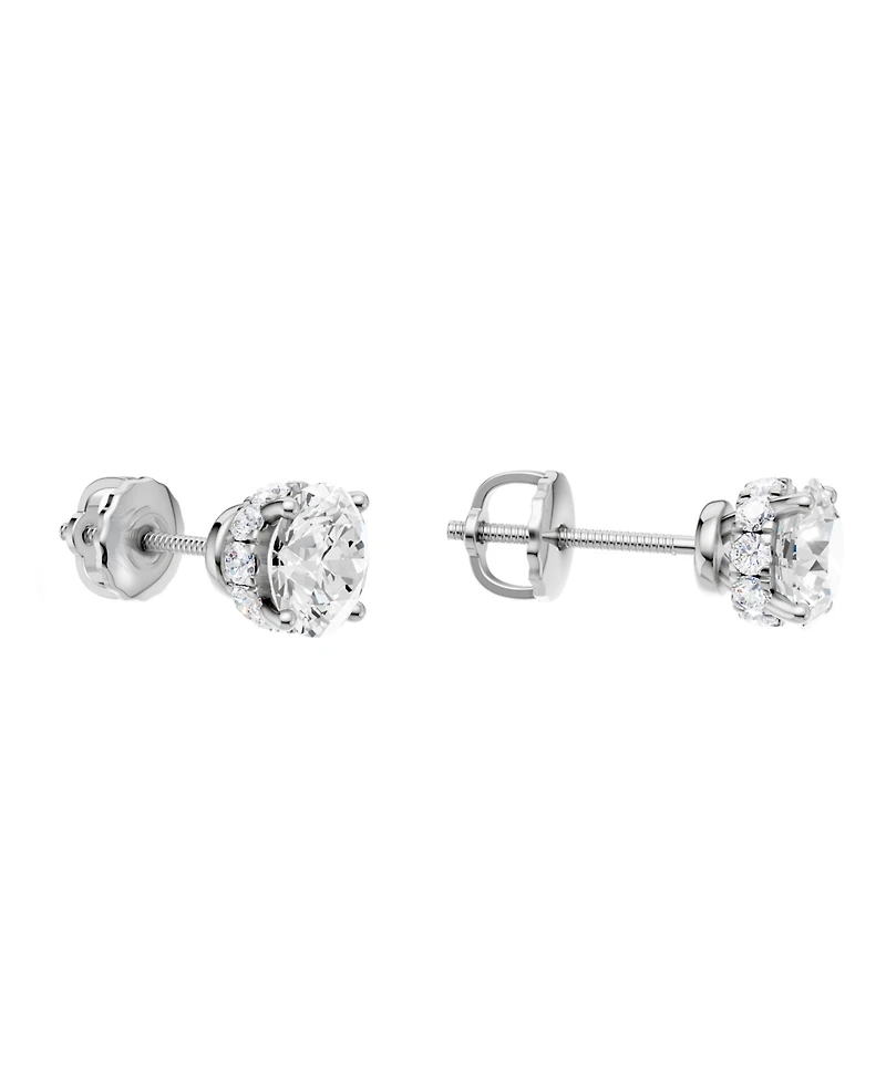 Macy's Diamond Stud Earrings (2 ct. t.w.) in 14k White Gold