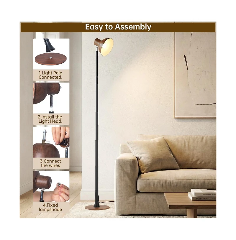 Artudatech Modern Led Lamp - 3 Color Temps, 10%-100% Dimming and Height Adjustable