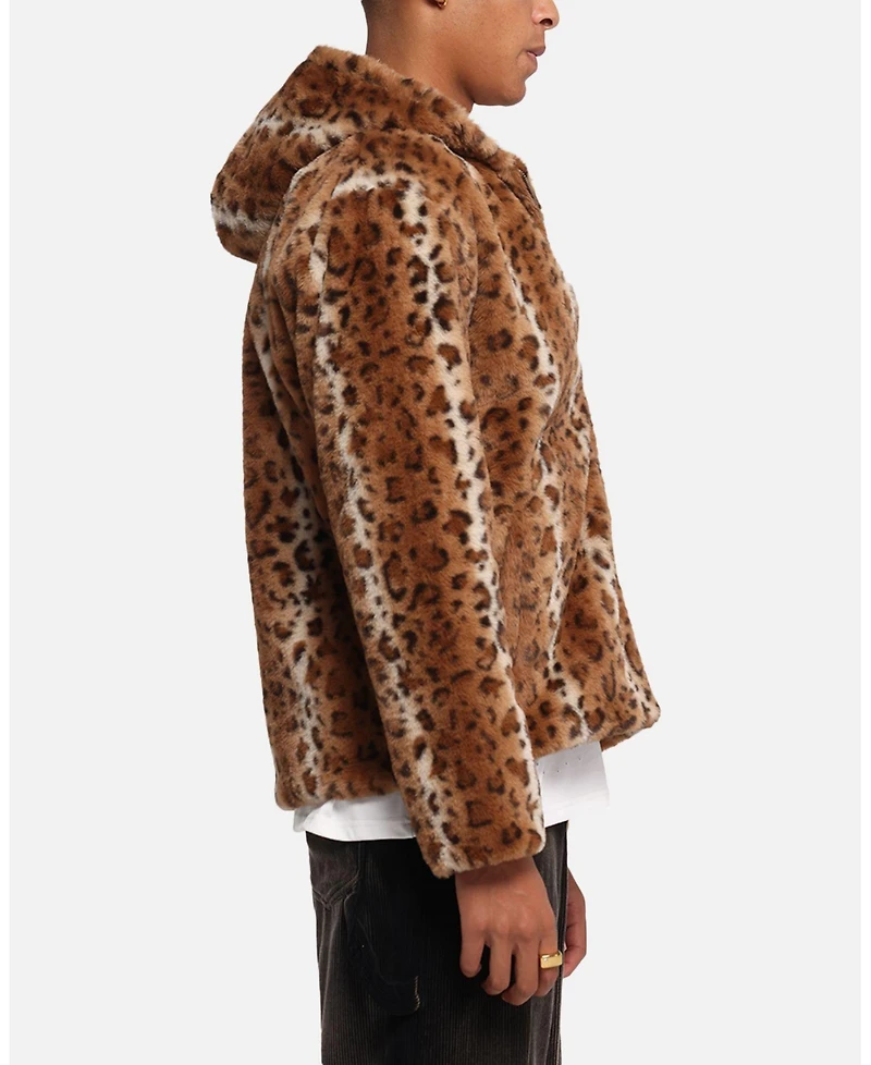 Xxiii Men's Leopard Fur Jacket