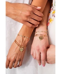 Bridesmaid Heart Bangle Bracelet