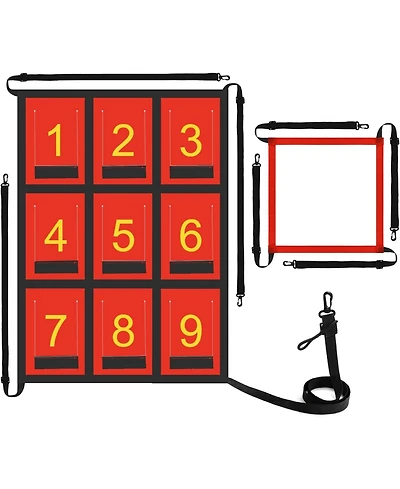Aoligeijs Adjustable Strike Zone Target for Baseball Net,Numbered Pitching Pad,Baseball Softball Target,Practice Throwing and Hitting with Accuracy