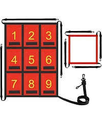 Aoligeijs Adjustable Strike Zone Target for Baseball Net,Numbered Pitching Pad,Baseball Softball Target,Practice Throwing and Hitting with Accuracy