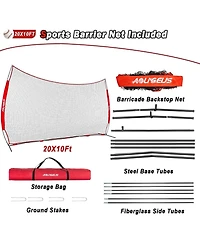 Aoligeijs Sports Barrier Net,Sports Net,Barricade Backstop Net,Perfect for Baseball,Softball,Soccer, Basketball,Lacrosse