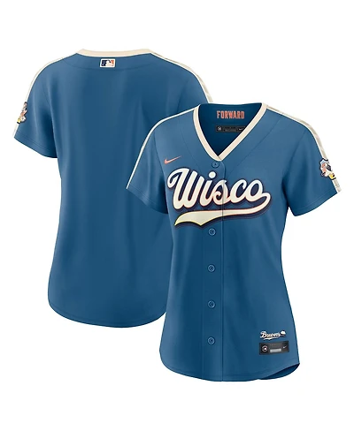 Nike Women's Mineral Blue Milwaukee Brewers 2026 City Connect Stadium Jersey