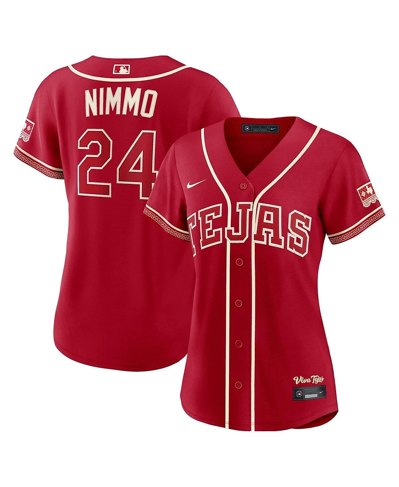Nike Women's Brandon Nimmo Red Texas Rangers 2026 City Connect Stadium Jersey
