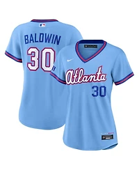Nike Women's Drake Baldwin Powder Blue Atlanta Braves 2026 City Connect Stadium Jersey