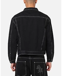 Saint Morta Men's Fray Trucker Denim Jacket