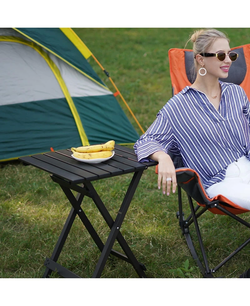 Gnuadz Folding Camping Table Aluminum Portable Picnic Cooking Beach Hiking Travel Fishing Bbq Indoor Outdoor Camp