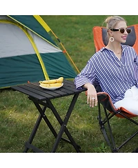 Gnuadz Folding Camping Table Aluminum Portable Picnic Cooking Beach Hiking Travel Fishing Bbq Indoor Outdoor Camp