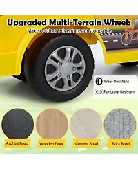 Slickblue Ride On Digger Truck with Shovel and Hidden Under Seat Storage