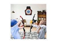 Slickblue Youth Archery Bow Set with Led Light Up Bow and 20 Suction Cup Arrows for Kids
