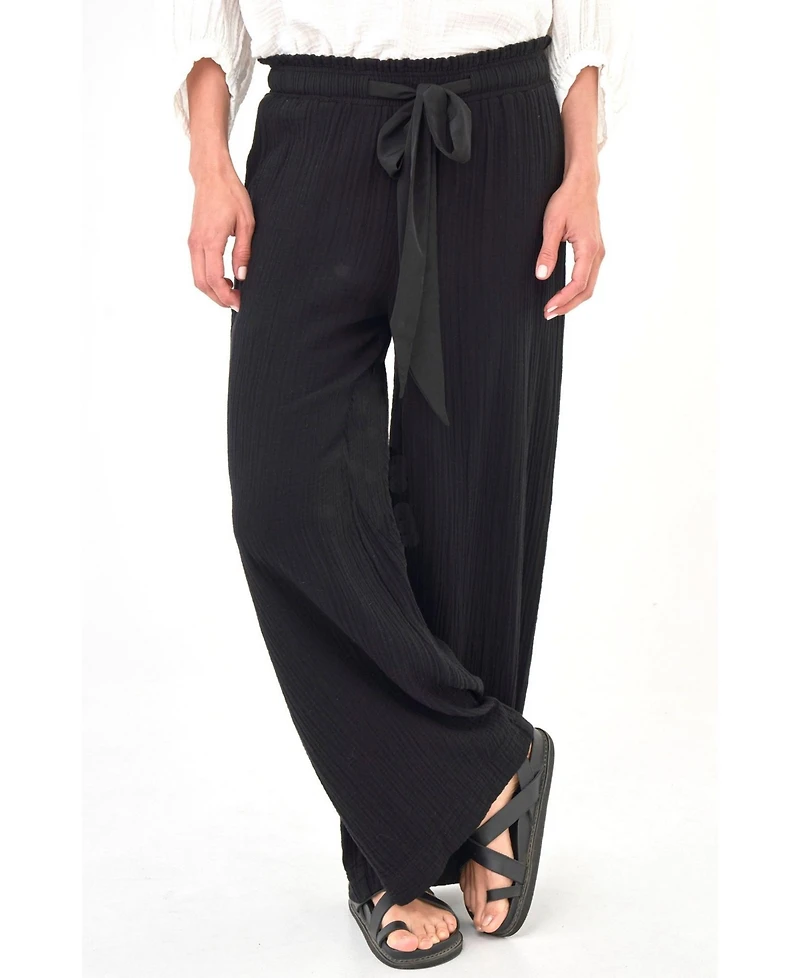 Ocean+Main Women's Gauze Palazzo Pant