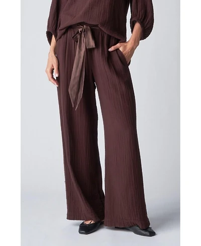 Ocean+Main Women's Gauze Palazzo Pant