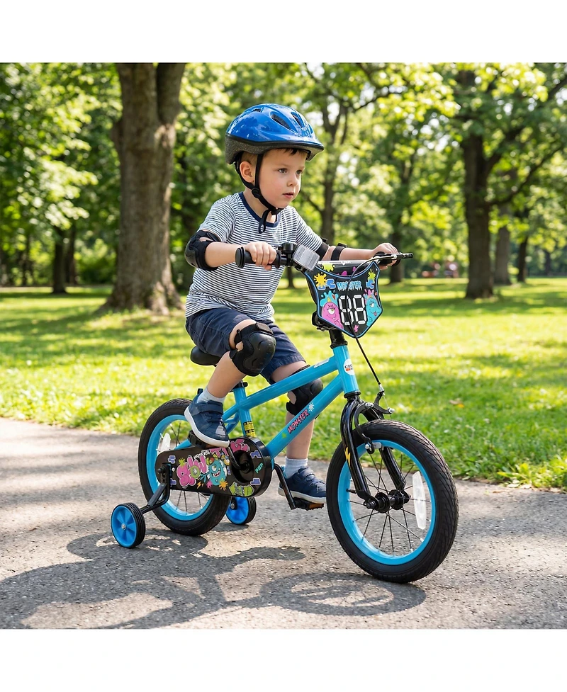 Slickblue Kids Ride On Bicycle with Training Wheels