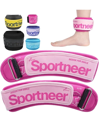 Sportneer Ankle Pair Adjustable Wrist Leg Arm Weights for Women Men Kids Jogging Running Walking Fitness Gym Workout