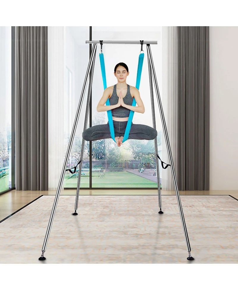Mecale Aerial Yoga Frame with Hammock 551 lbs Capacity