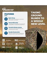 Ameristep Care Taker Pop-Up 2 Person Ground Hunting Concealment Blind, RealTree