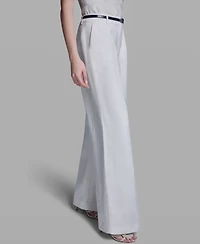 Bcbg Women's High-Rise Wide-Leg Belted Pants