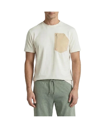 Level 7 Men's Office-Leisure Collection Jersey Short Sleeve Tee with Zip Pocket