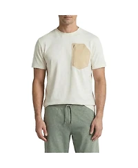 Level 7 Men's Office-Leisure Collection Jersey Short Sleeve Tee with Zip Pocket