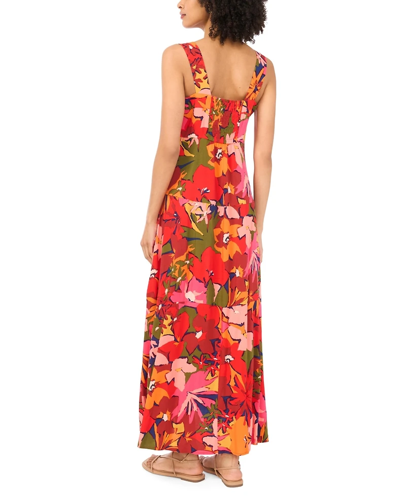 Vince Camuto Women's Thick Strap Printed Maxi Dress