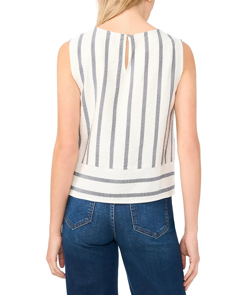 Vince Camuto Women's Sleeveless Crewneck Blouse