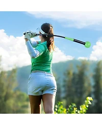 Mecale 31.5" Golf Swing Trainer Stick with Weighted Head, Warm-Up Practice Aid