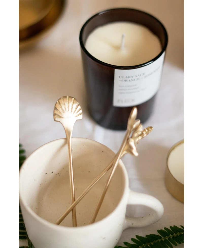 Fleck Fleck, S/4 Seashell Stirrers - Small