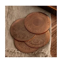 Coppermill Kitchen, Cmk Vintage Inspired Coasters Set - Set of 4