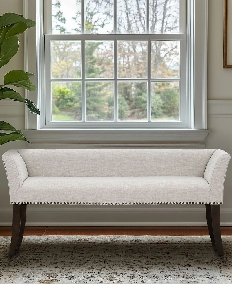 Madison Park Welburn 49.5" Upholstered Accent Bench