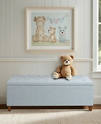 Madison Park Shandra 49" Tufted Top Upholstered Storage Bench