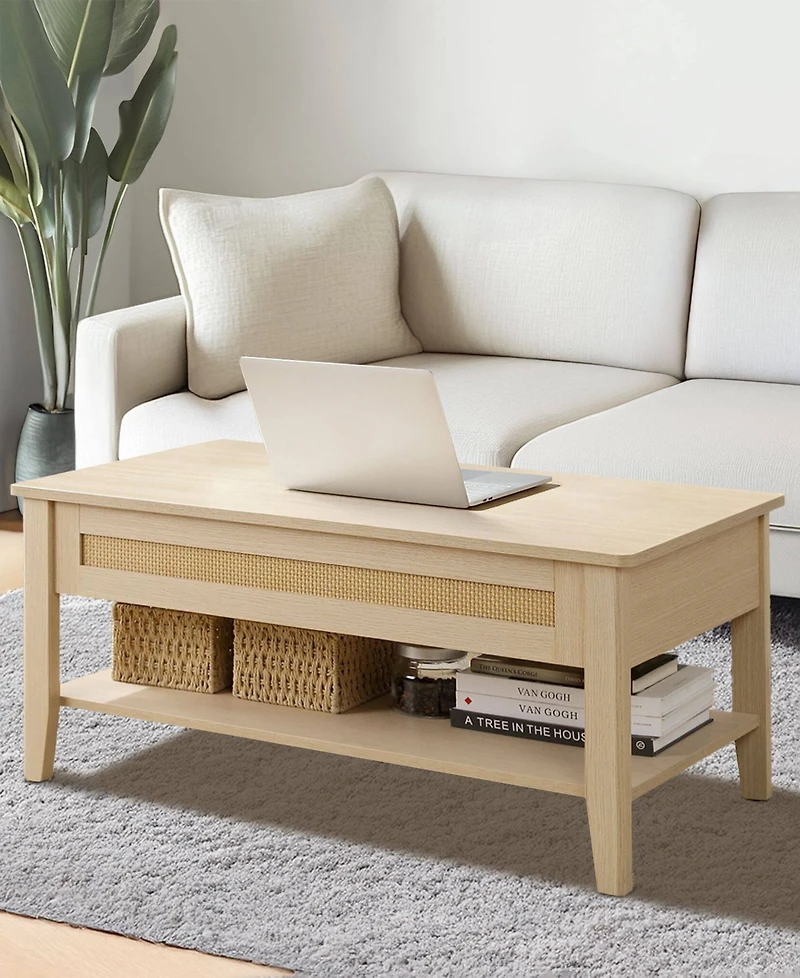 510 Design Lennox 35" Wood Lift-Top Coffee Table
