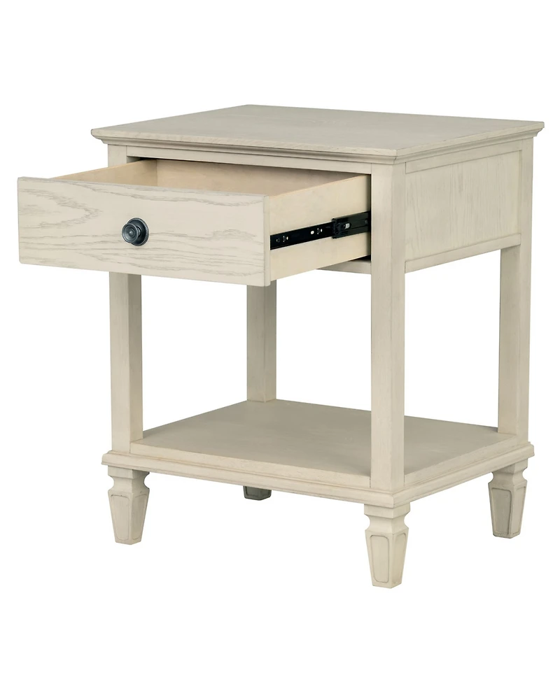 Madison Park Signature Victoria 24" One-Drawer Wood Bedside Table