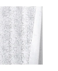 Kate Aurora 2 Piece Sadie Metallic Sparkle Grommet Top Room Darkening Curtain Panels