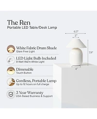 Brightech Ren Portable Led Dimmable Touch Table Lamp