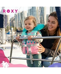 Roxy Infant Life Vest Uscg Approved with Quick-Release Buckles and Leg Strap, Upright Flotation for Fishing, Boating and Kayaking