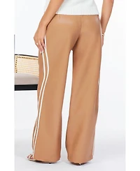Bishop + Young Women's Faux Leather Track Pant